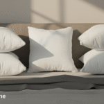 Pack of Five Vacuumed Hollow Siliconized Cushion Filled with Virgin Ball Fiber